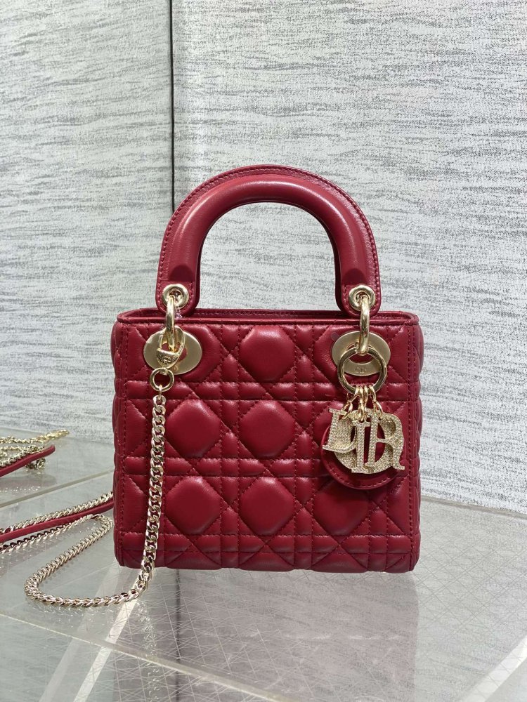 Сумка Lady Dior кожаная 17 см фото 2