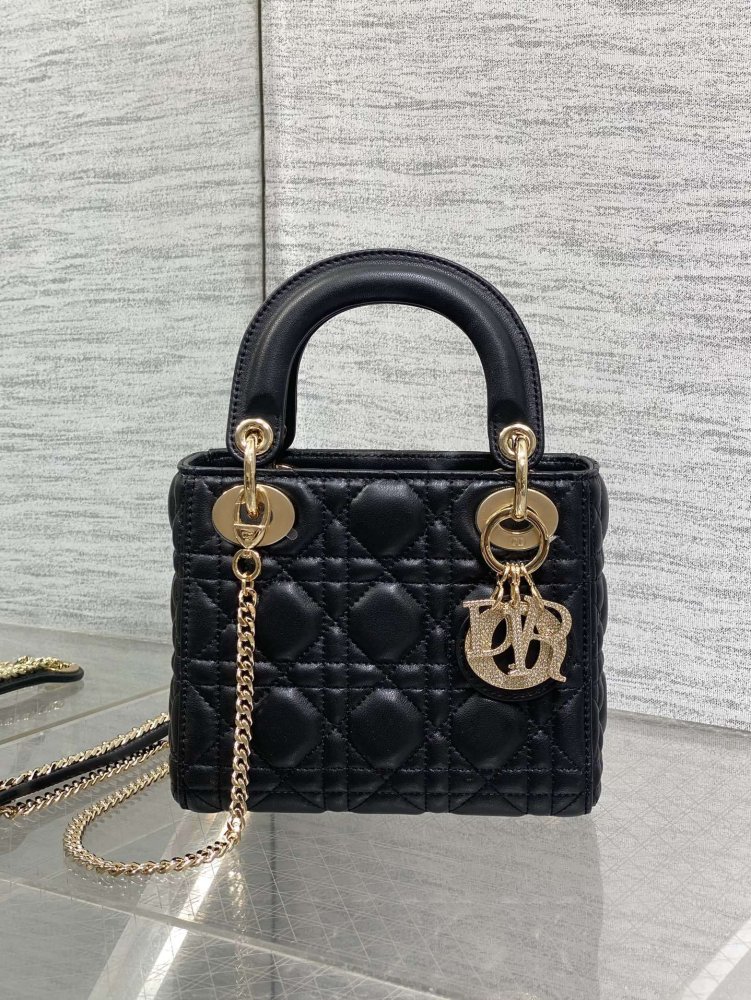 Сумка Lady Dior кожаная 17 см фото 2