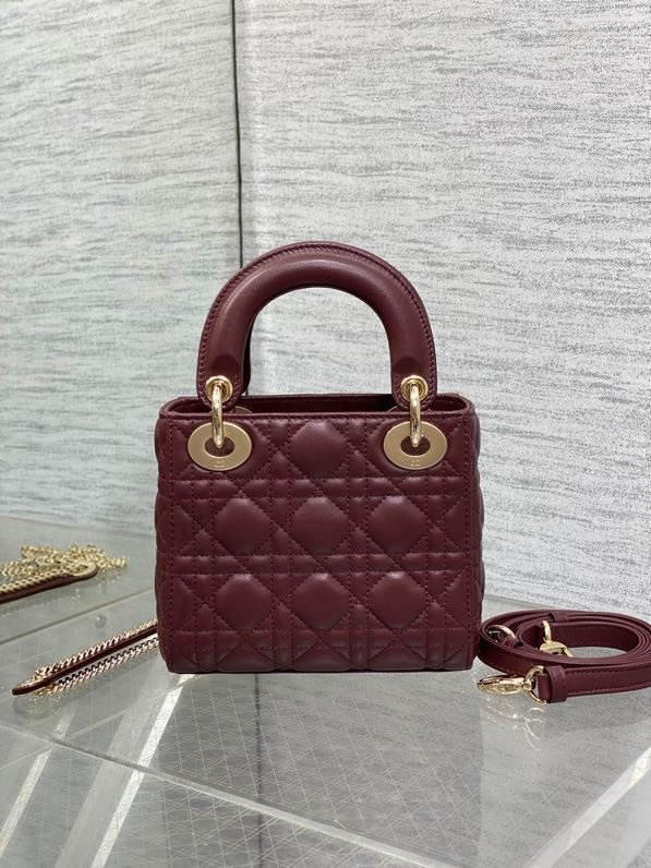 Сумка Lady Dior кожаная 17 см фото 2