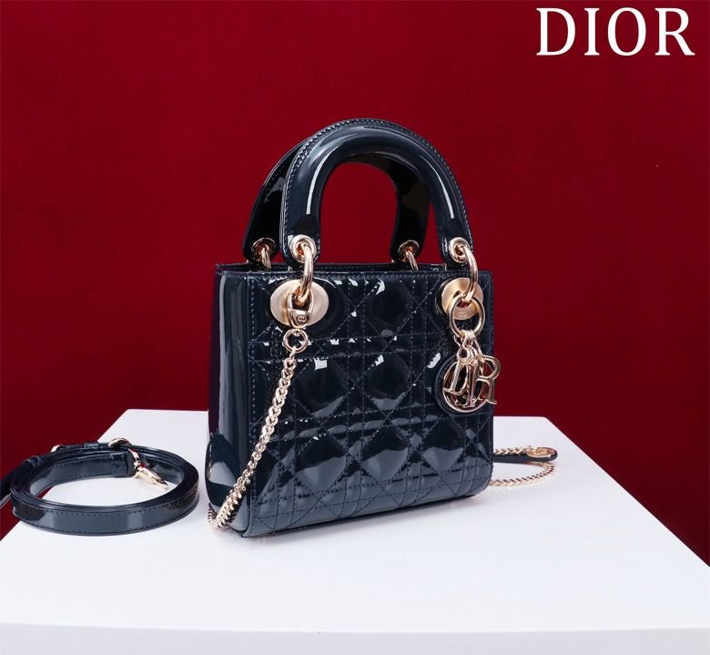 Сумка Lady Dior кожаная 17 см фото 2