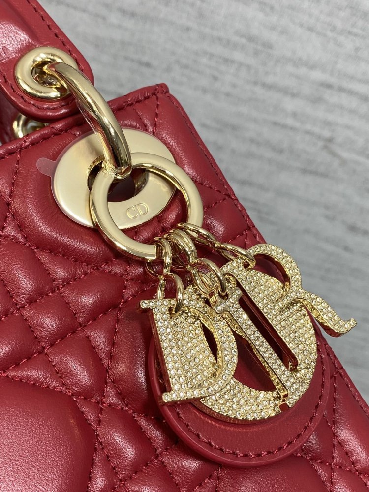 Сумка Lady Dior кожаная 17 см фото 3