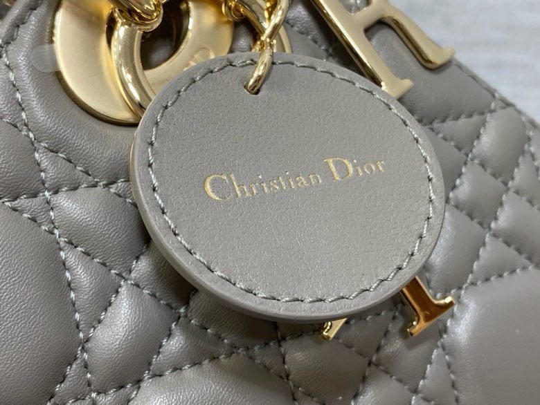 Сумка Lady Dior кожаная 17 см фото 3