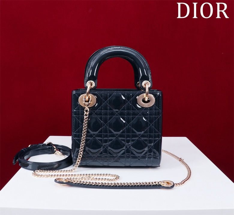Сумка Lady Dior кожаная 17 см фото 3