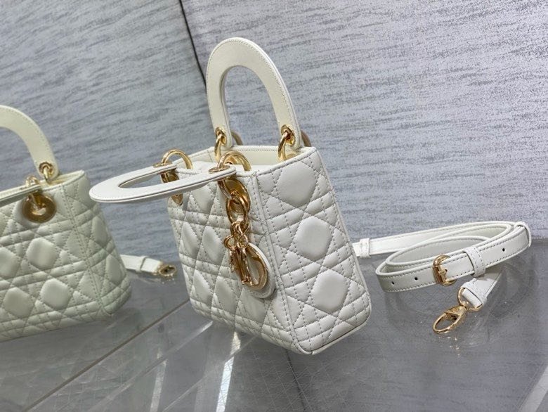 Сумка Lady Dior кожаная 17 см фото 3