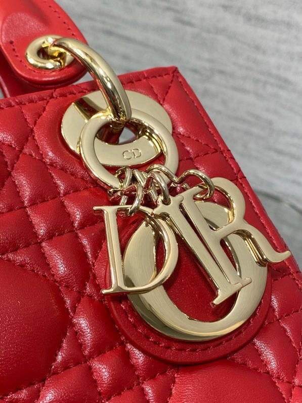 Сумка Lady Dior кожаная 17 см фото 3