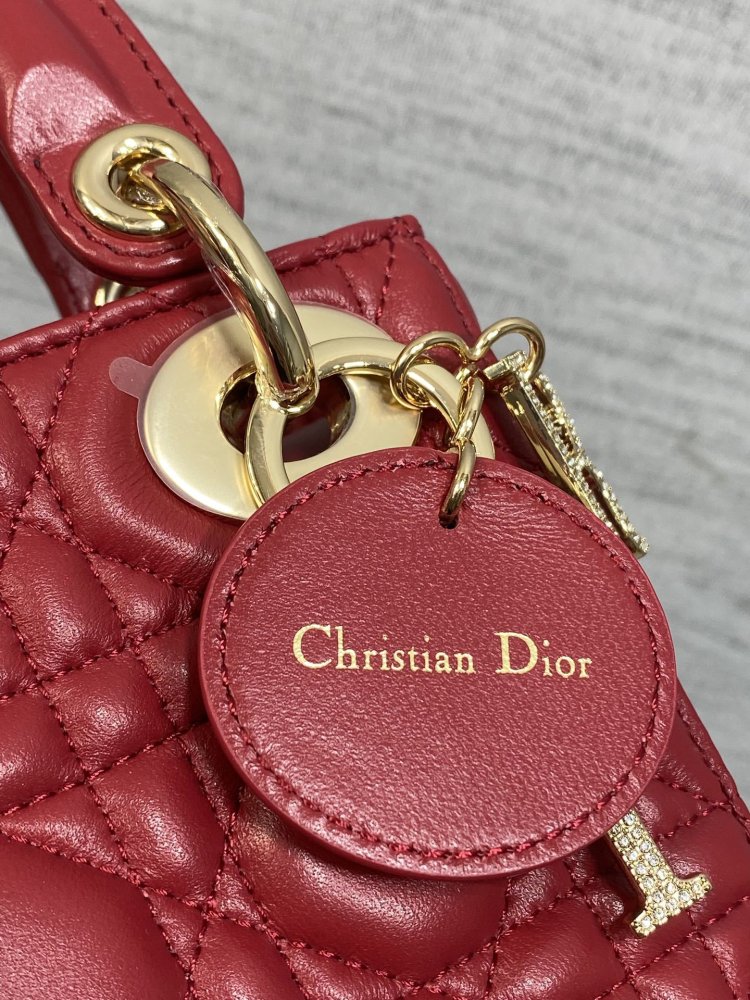 Сумка Lady Dior кожаная 17 см фото 4