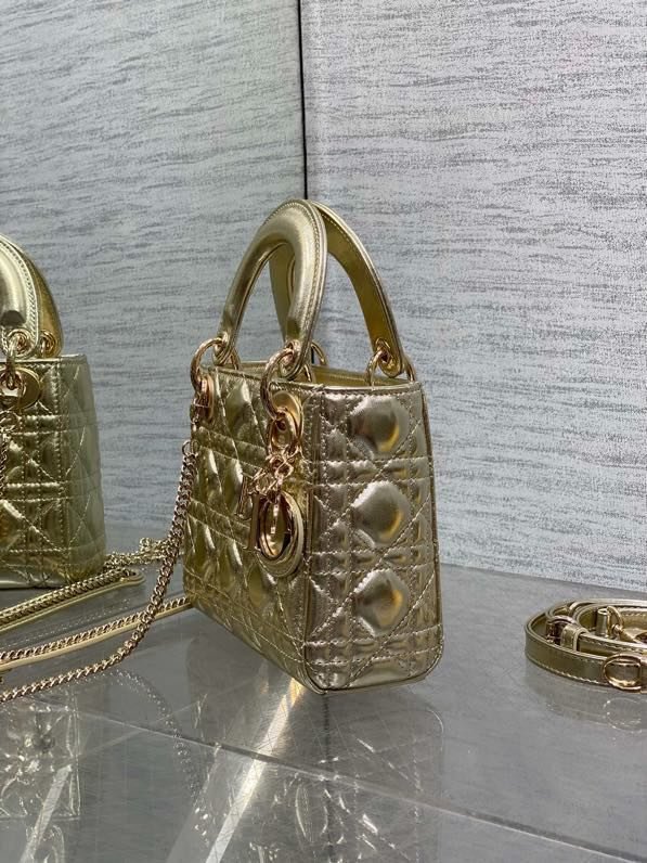 Сумка Lady Dior кожаная 17 см фото 4