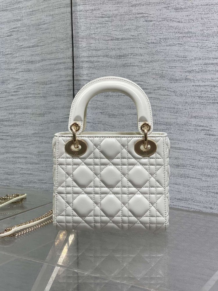 Сумка Lady Dior кожаная 17 см фото 5