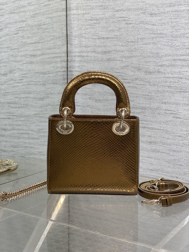 Сумка Lady Dior кожаная 17 см фото 5