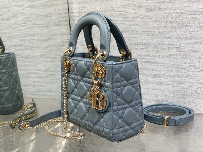 Сумка Lady Dior кожаная 17 см фото 5