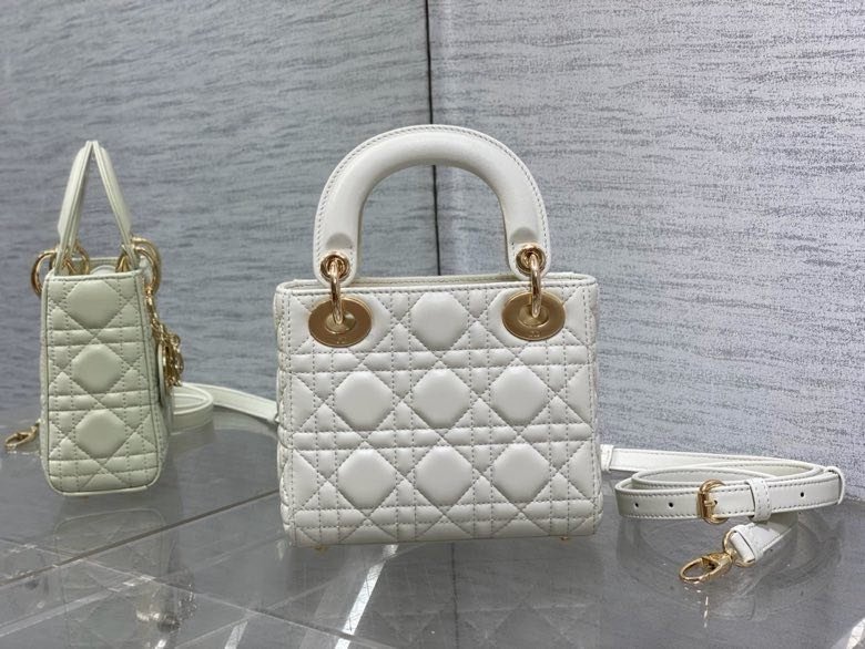 Сумка Lady Dior кожаная 17 см фото 5