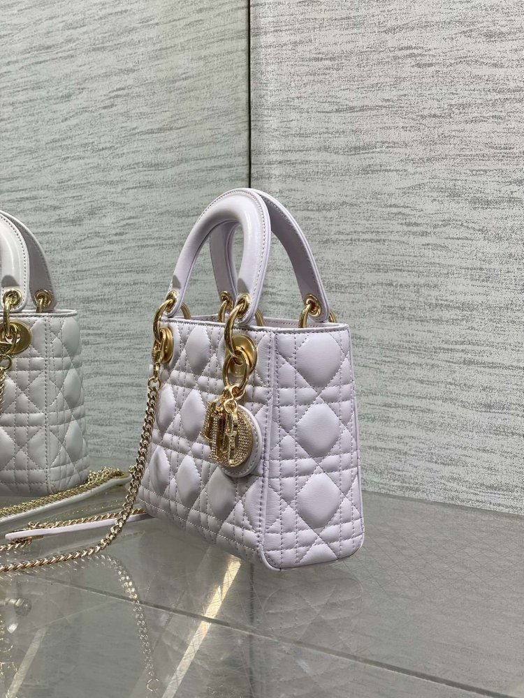 Сумка Lady Dior кожаная 17 см фото 6