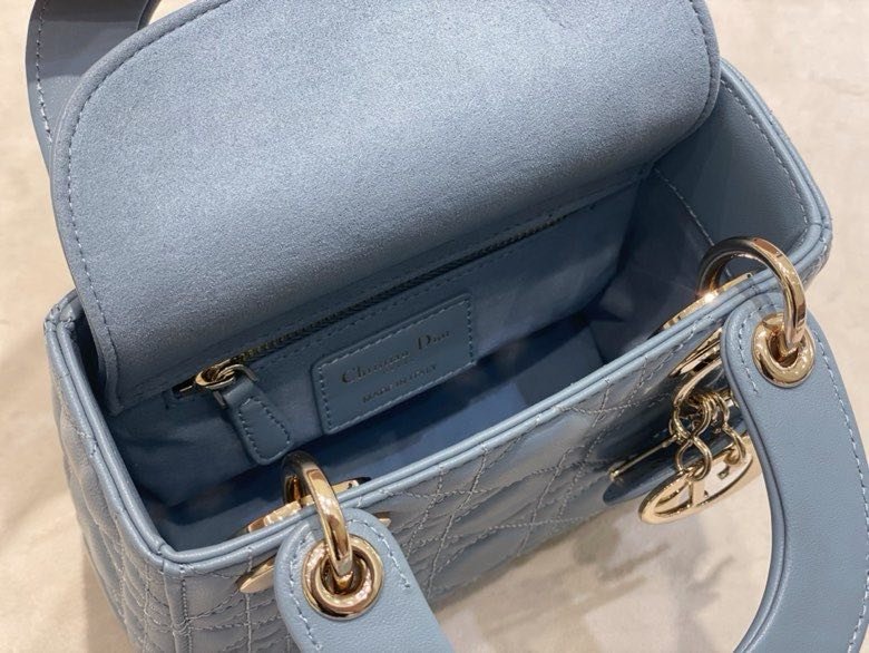 Сумка Lady Dior кожаная 17 см фото 6