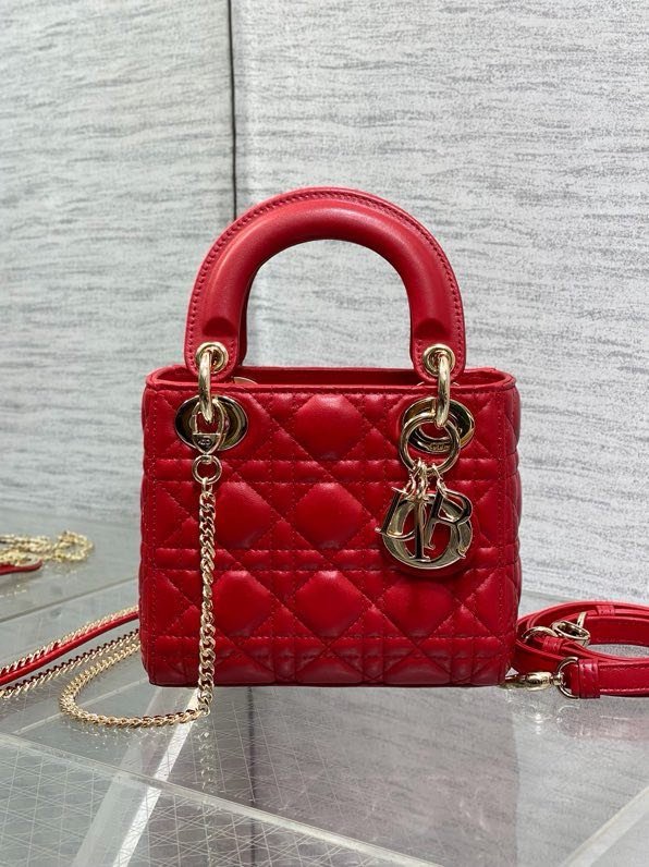 Сумка Lady Dior кожаная 17 см фото 6