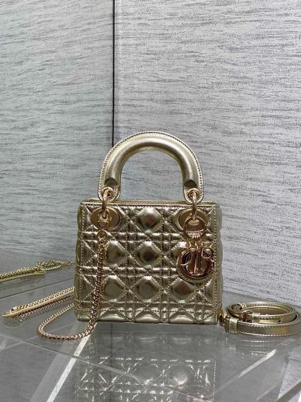 Сумка Lady Dior кожаная 17 см фото 6