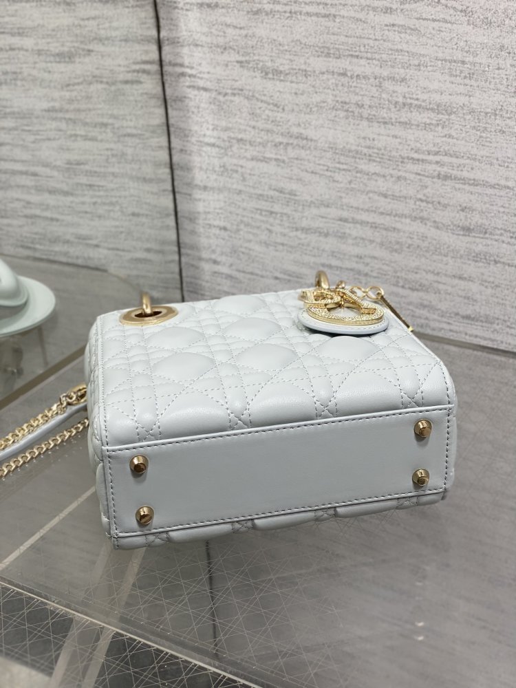 Сумка Lady Dior кожаная 17 см фото 7