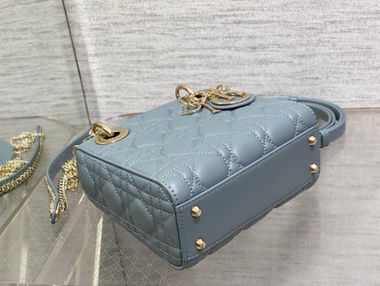 Сумка Lady Dior кожаная 17 см фото 7