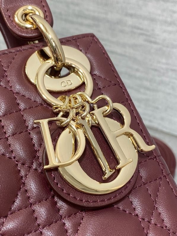 Сумка Lady Dior кожаная 17 см фото 7