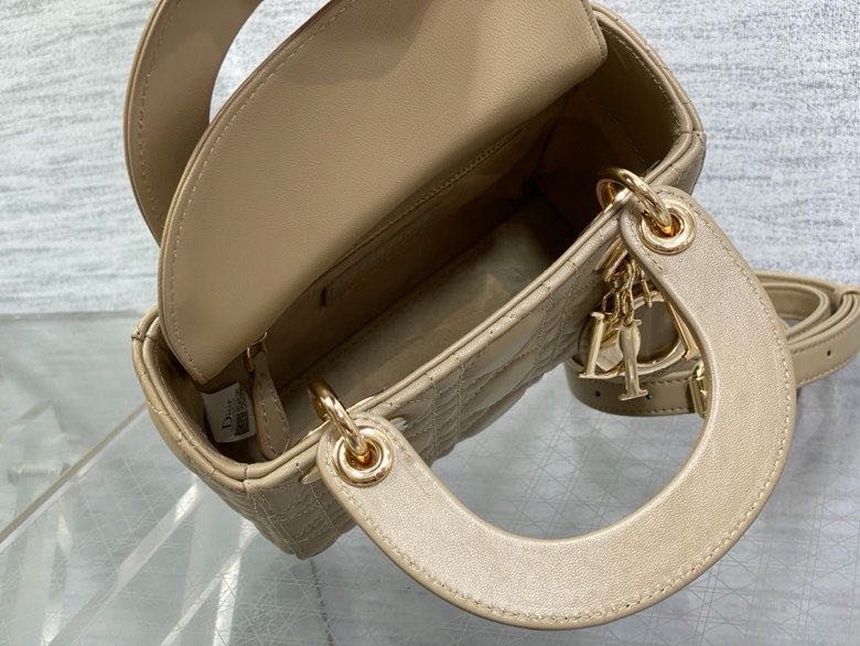 Сумка Lady Dior кожаная 17 см фото 7