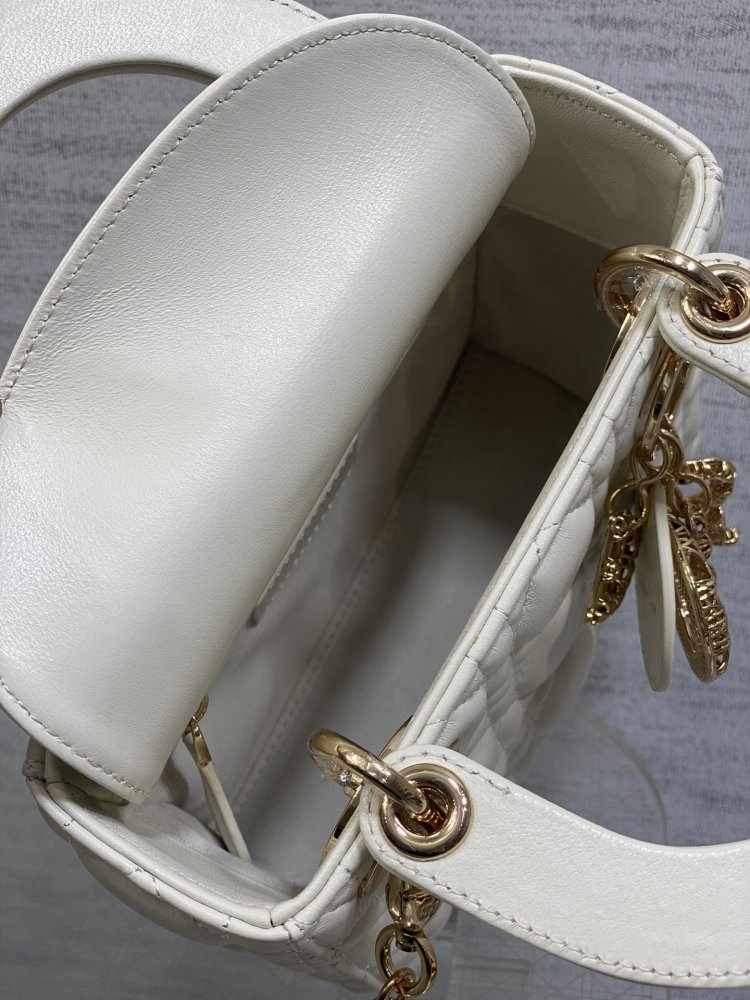 Сумка Lady Dior кожаная 17 см фото 8