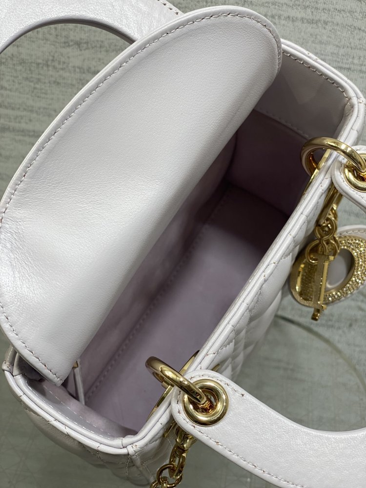 Сумка Lady Dior кожаная 17 см фото 8