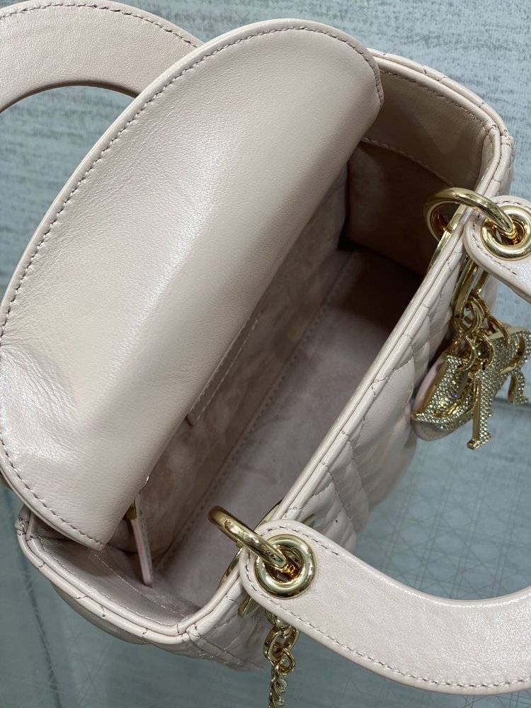 Сумка Lady Dior кожаная 17 см фото 8