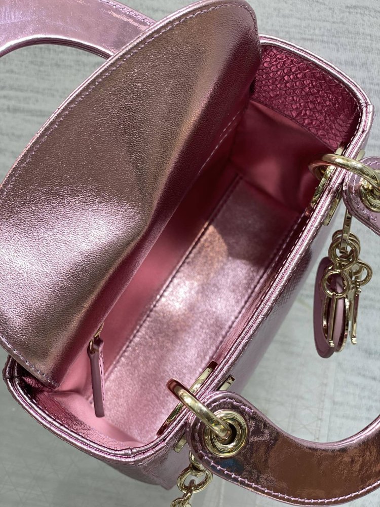 Сумка Lady Dior кожаная 17 см фото 8