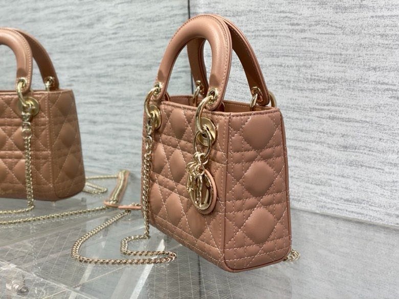 Сумка Lady Dior кожаная 17 см фото 8