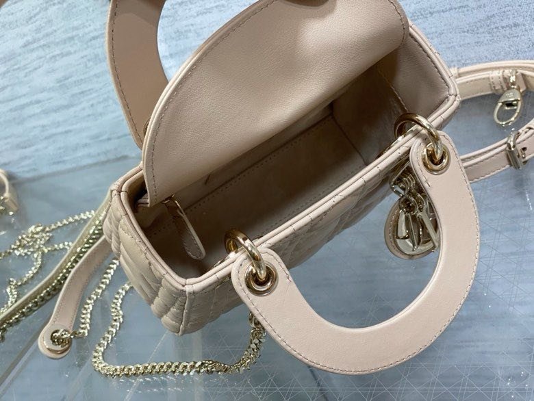 Сумка Lady Dior кожаная 17 см фото 8