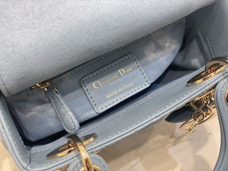 Сумка Lady Dior кожаная 17 см фото 8