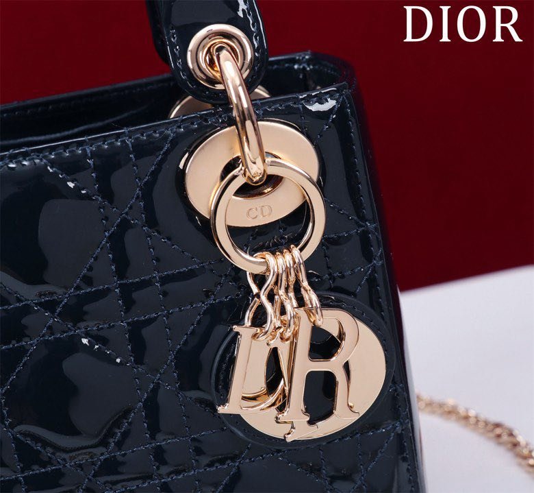 Сумка Lady Dior кожаная 17 см фото 8