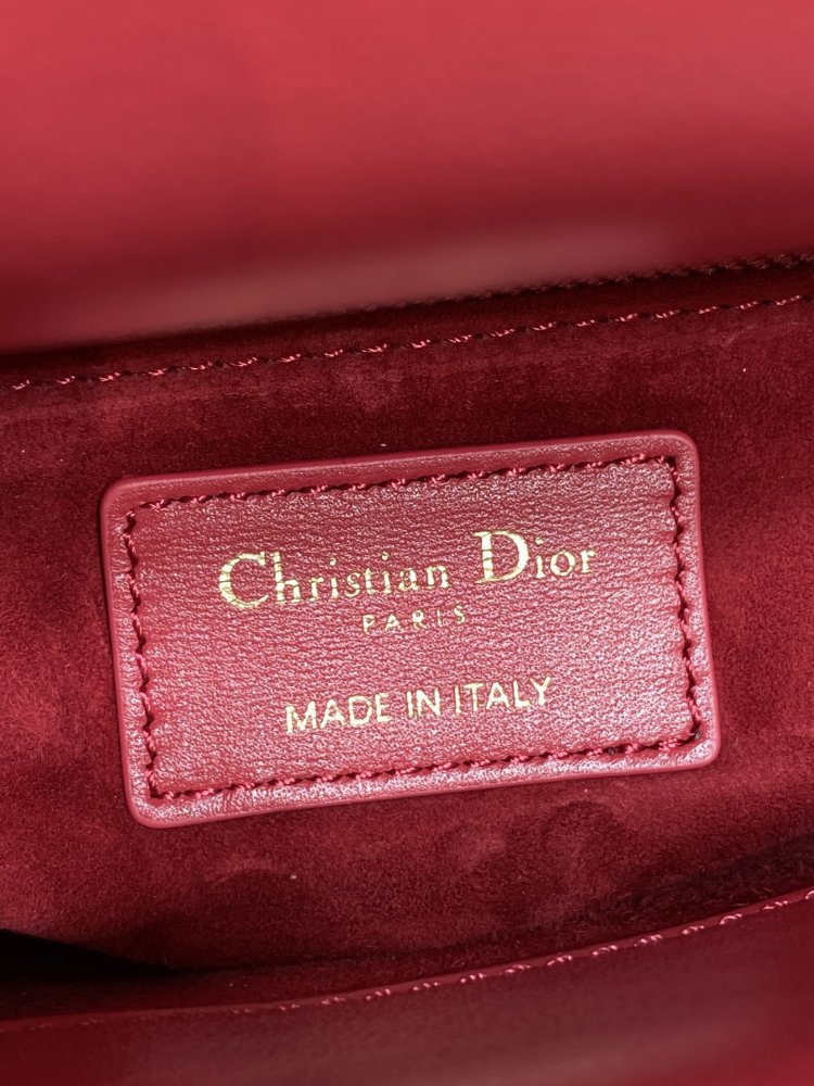 Сумка Lady Dior кожаная 17 см фото 9