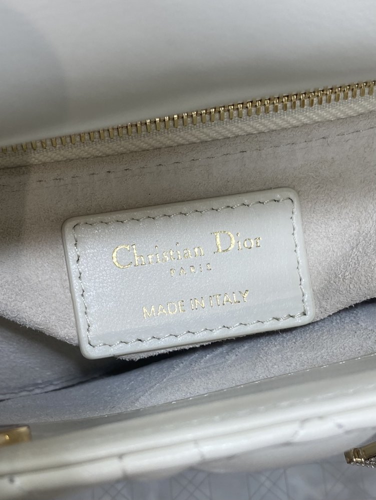 Сумка Lady Dior кожаная 17 см фото 9