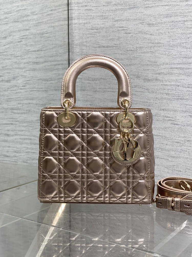 Сумка Lady Dior кожаная 20 см фото 2