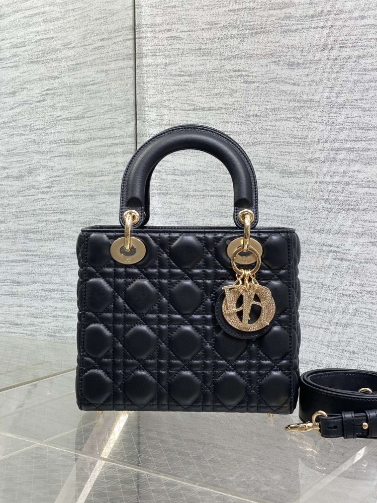 Сумка Lady Dior кожаная 20 см фото 2