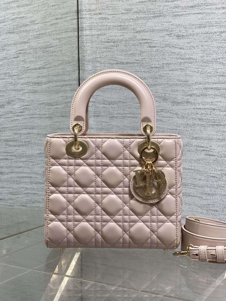 Сумка Lady Dior кожаная 20 см фото 2