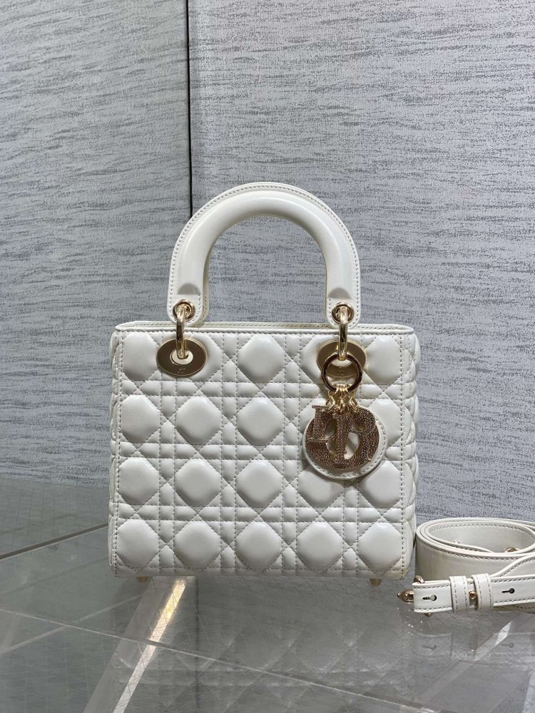 Сумка Lady Dior кожаная 20 см фото 2