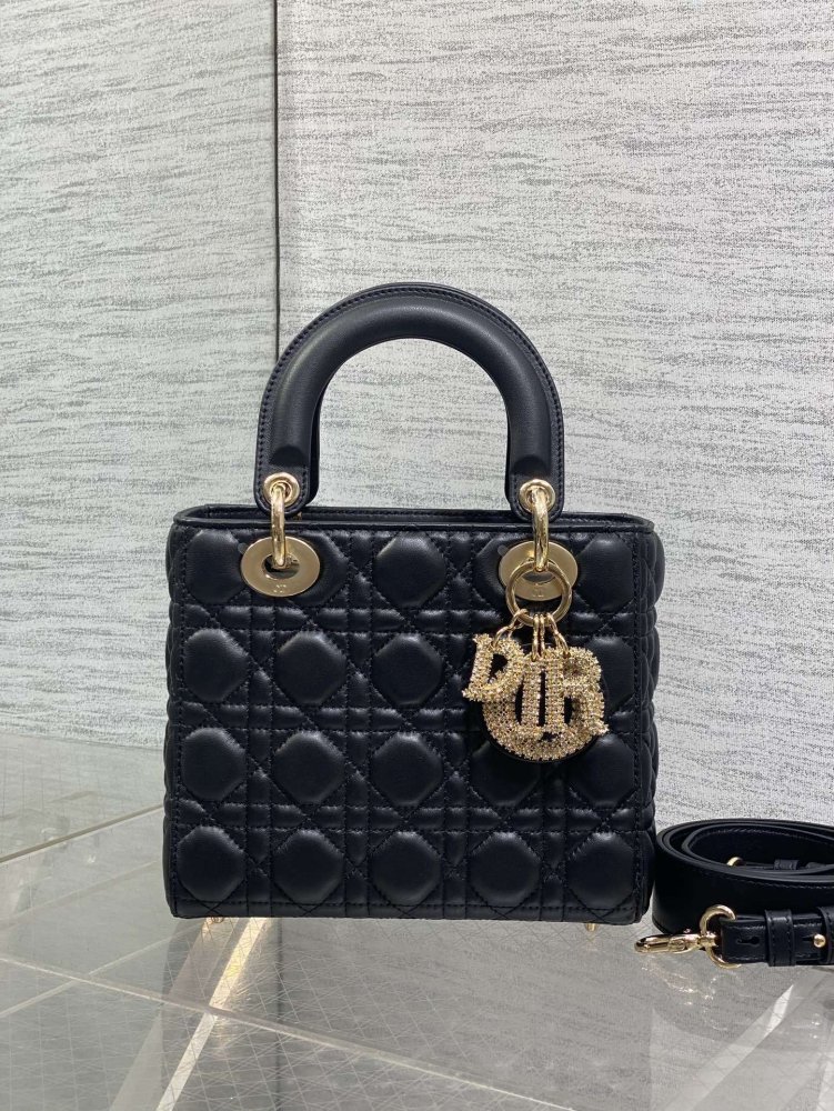 Сумка Lady Dior кожаная 20 см фото 2