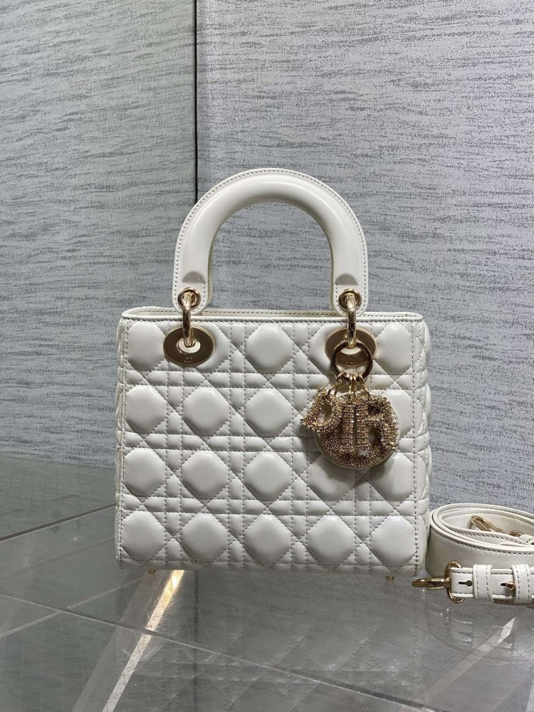 Сумка Lady Dior кожаная 20 см фото 2