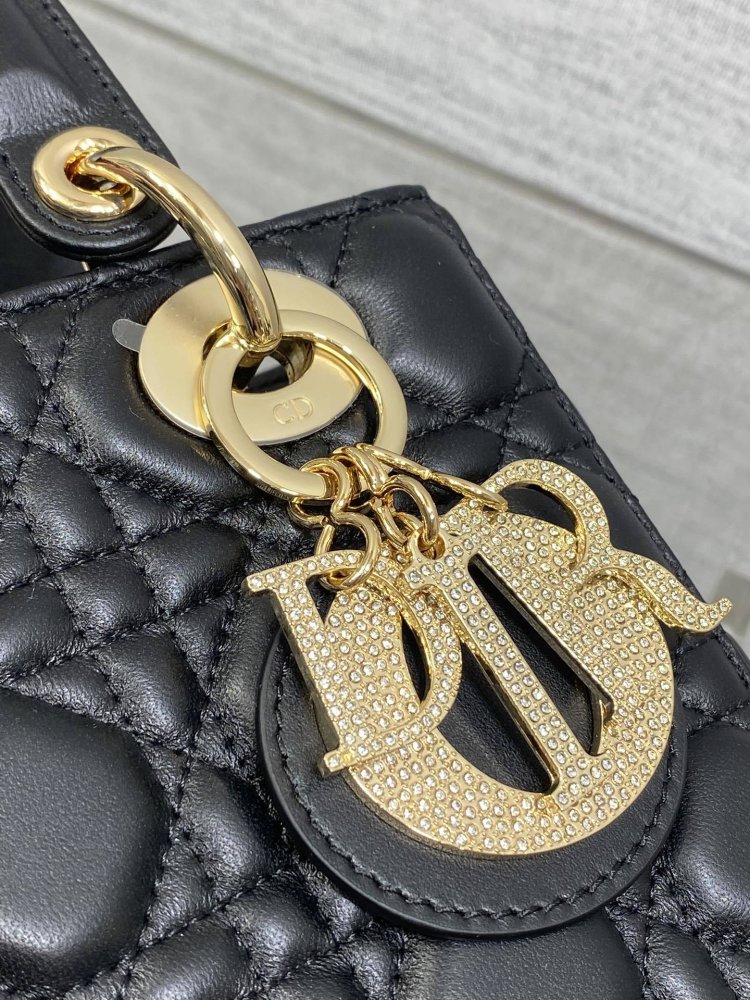 Сумка Lady Dior кожаная 20 см фото 3