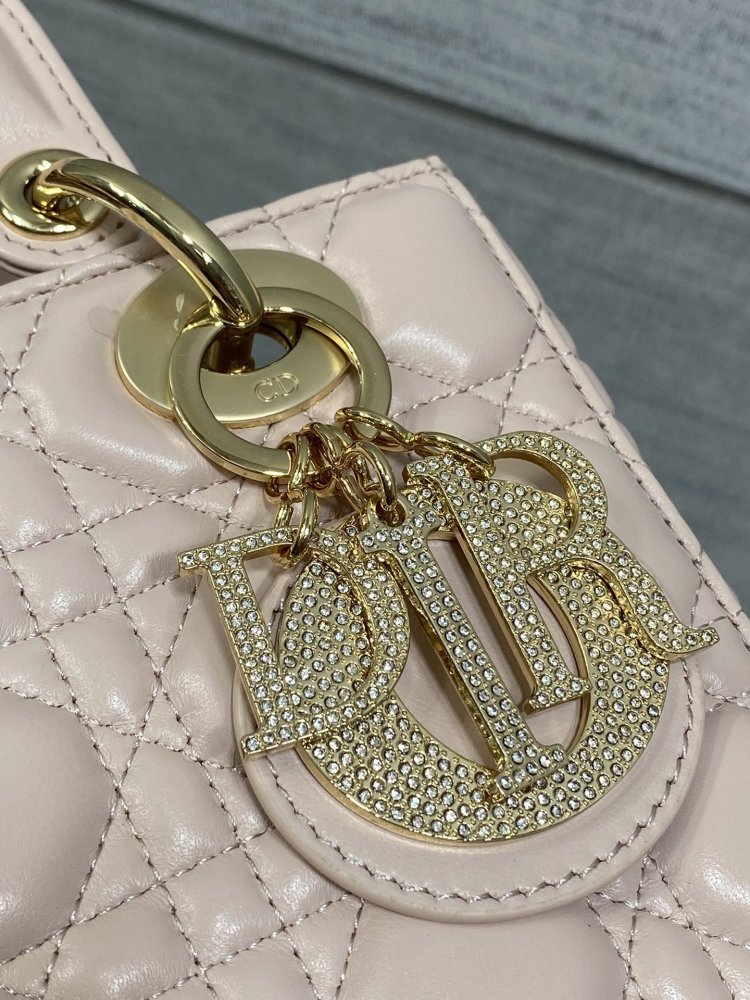 Сумка Lady Dior кожаная 20 см фото 3