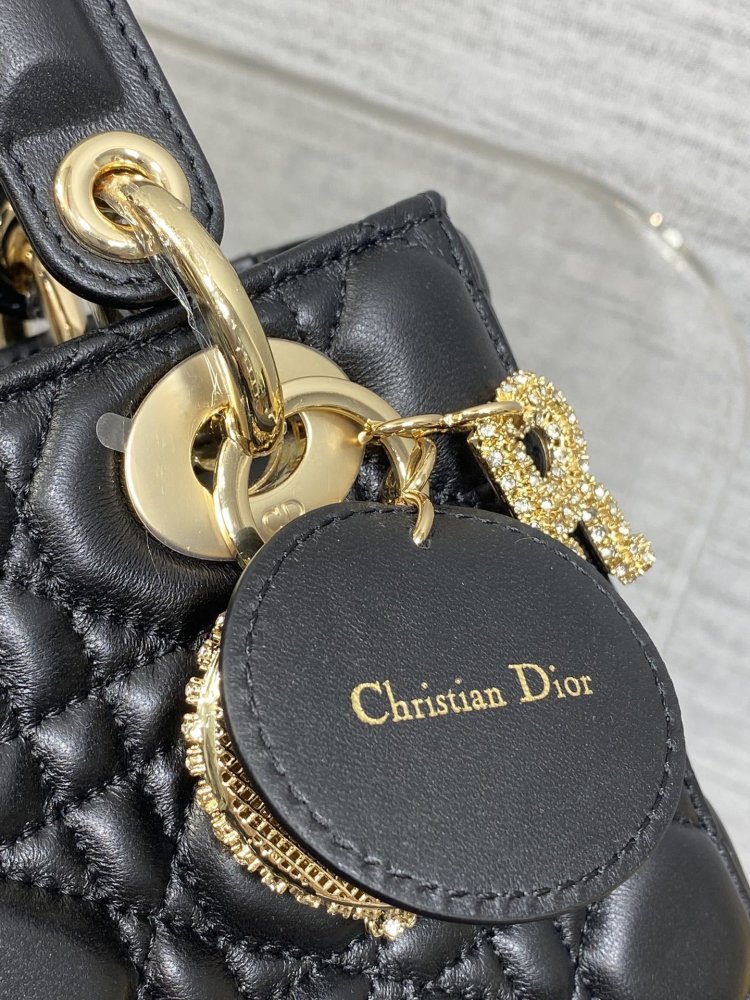 Сумка Lady Dior кожаная 20 см фото 4