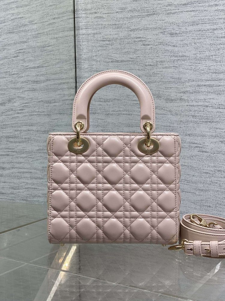 Сумка Lady Dior кожаная 20 см фото 5