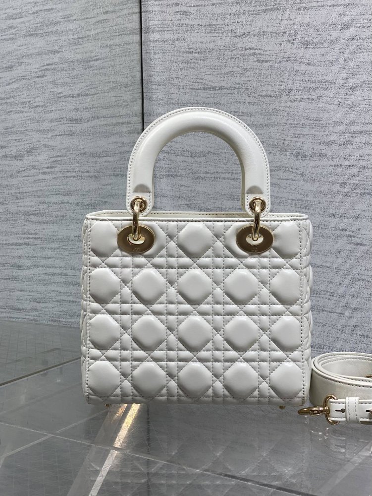 Сумка Lady Dior кожаная 20 см фото 5