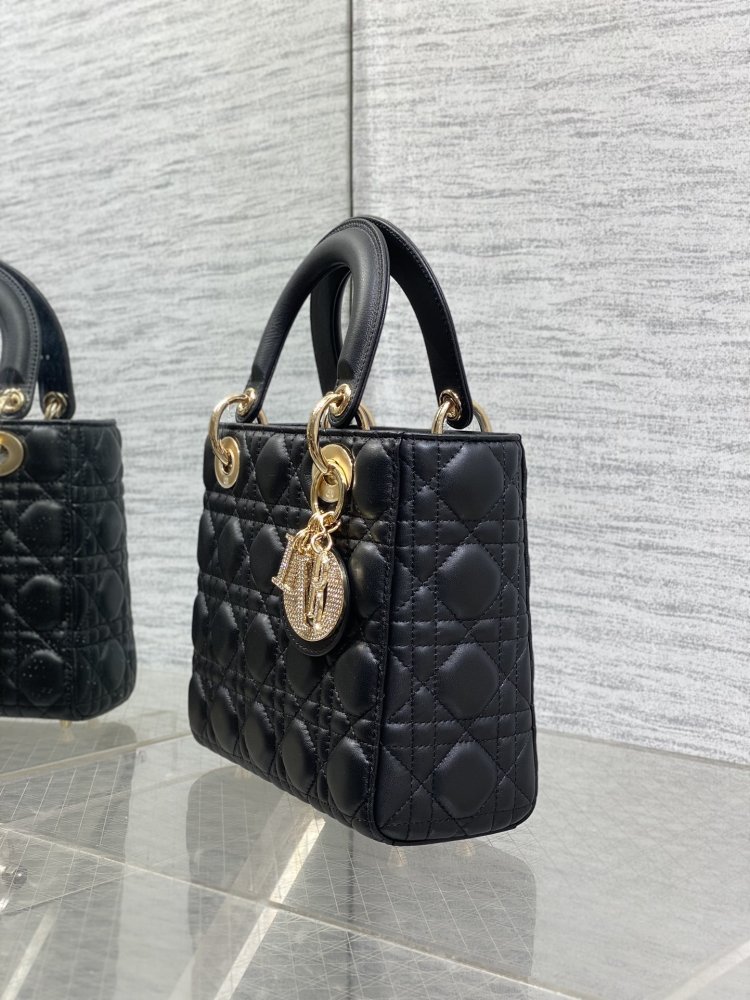 Сумка Lady Dior кожаная 20 см фото 6