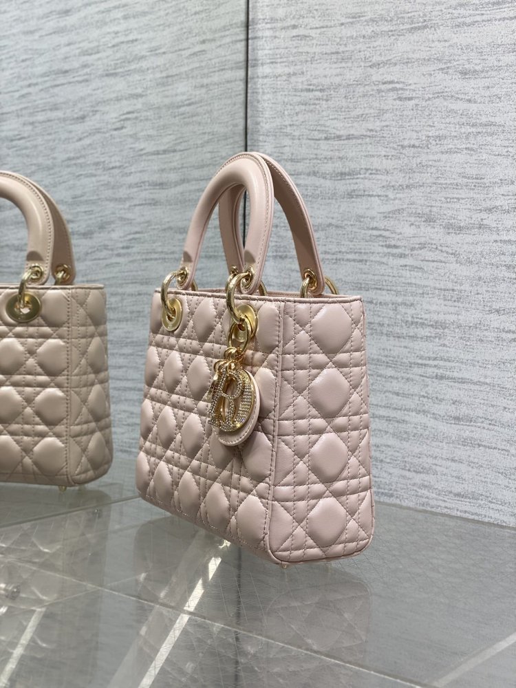 Сумка Lady Dior кожаная 20 см фото 6