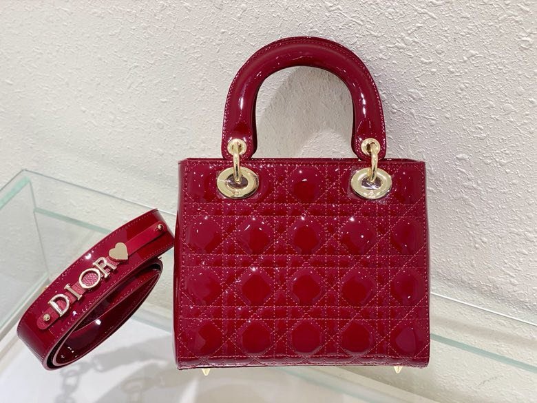 Сумка Lady Dior кожаная 20 см фото 6