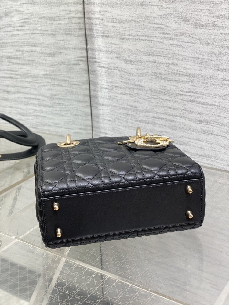 Сумка Lady Dior кожаная 20 см фото 7