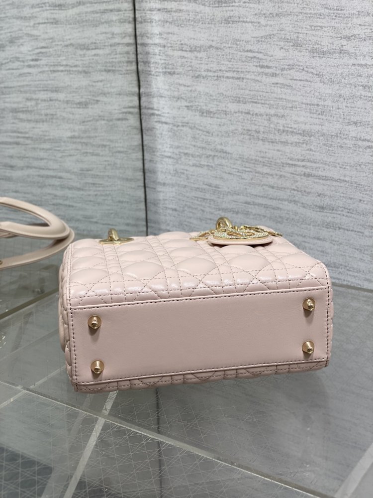 Сумка Lady Dior кожаная 20 см фото 7