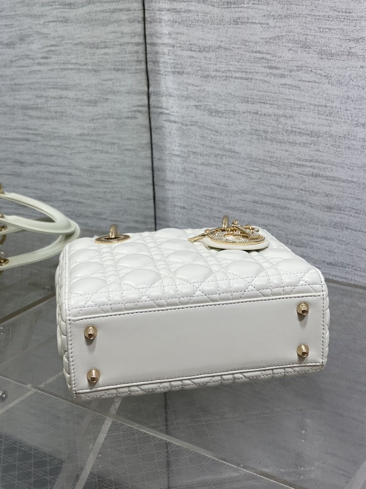 Сумка Lady Dior кожаная 20 см фото 7